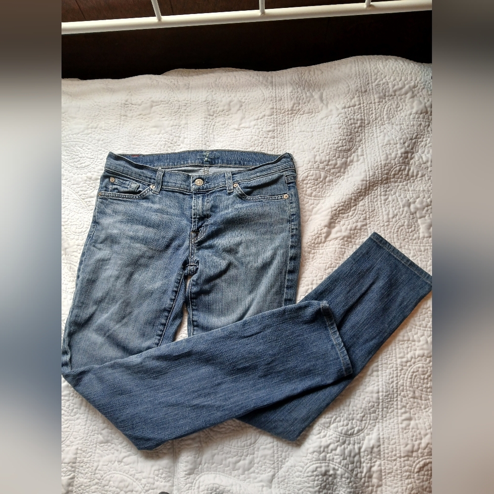 7 For All Mankind Skinny Straight Leg Jeans Size 29